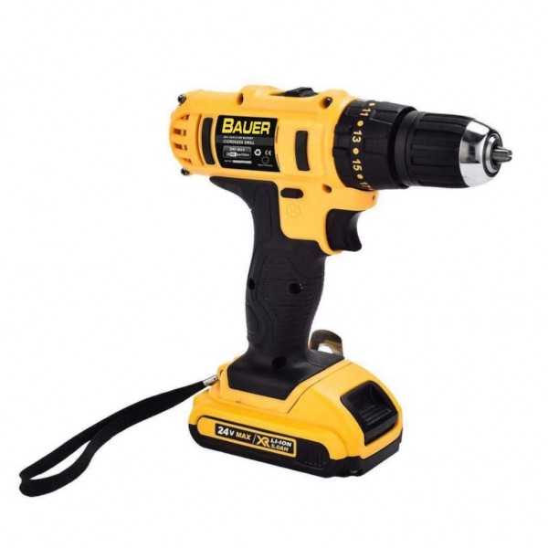Bauer Plus 24 V 5 Ah Li-On X-TORQ Akülü Matkap