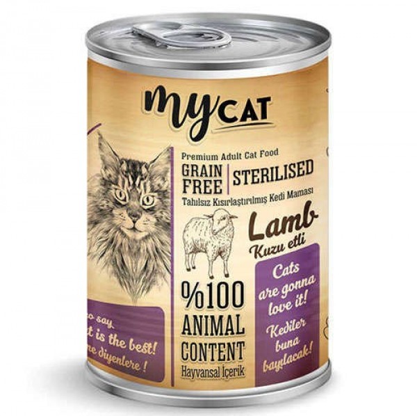 MyCat Mycat Sterilised Kuzu Etli 415 gr Kedi Maması