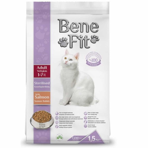 Benefit Sterilised adult Somonlu 12 kg Kedi Maması