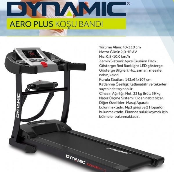 Dynamic A300 Aero Plus Koşu Bandı