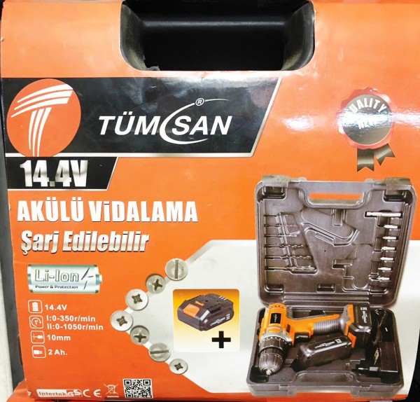 Tümsan 14.4 V 10mm Akülü Vidalama