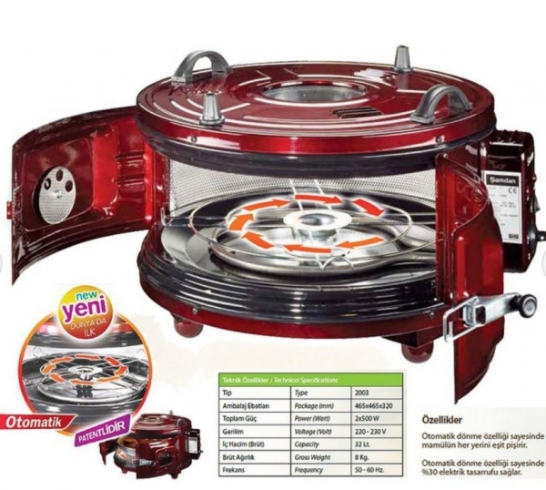 Uğur Katmer Uğur PO-220 Lüx Döner Tepsili Davul Fırın