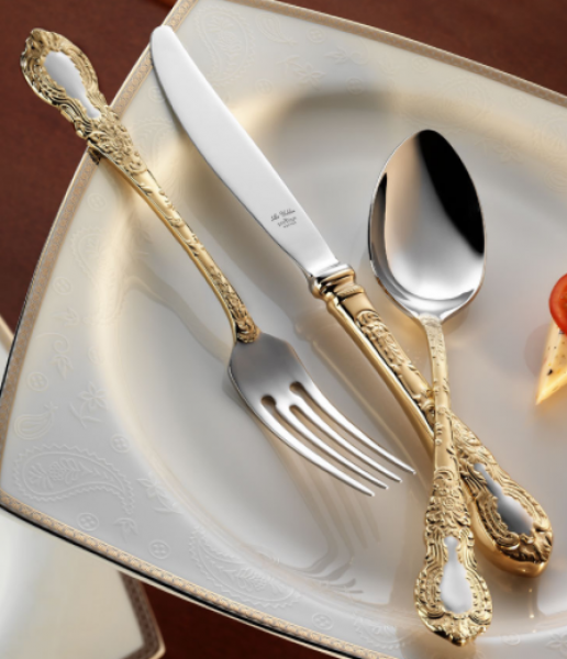 Aryıldız Çırağan Gold 89 Parça Çatal Kaşık Bıçak Takımı
