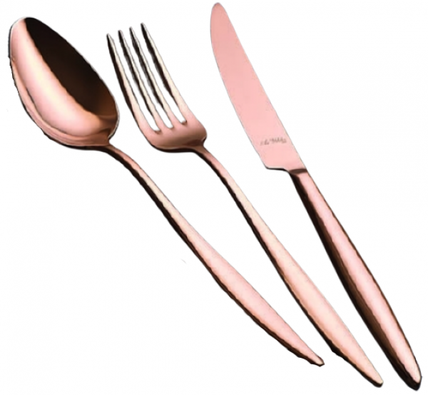 Aryıldız Elegant Bronz 24 Parça Çatal Kaşık Bıçak Takımı