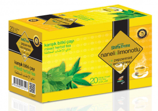 Shiffa Home Naneli Limonotlu Bitki Çayı Bardak Poşet 20 Adet