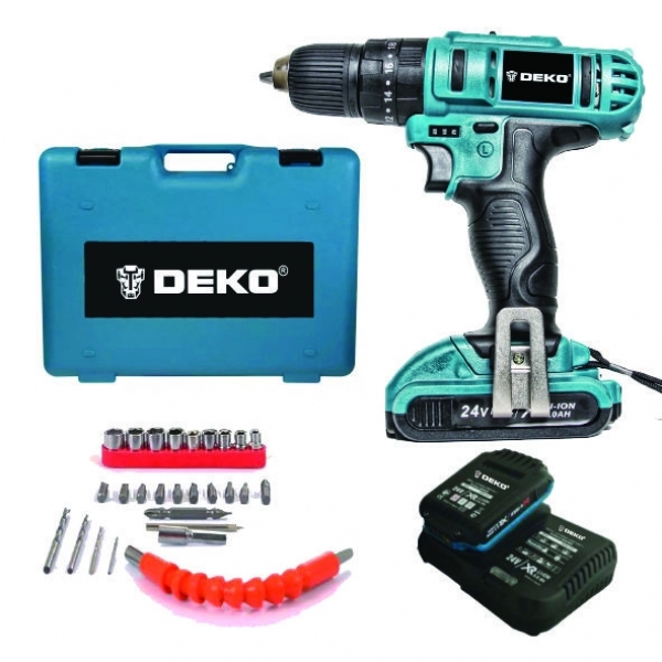 Deko RX-SET 24 V 5 Ah + Set Akülü Matkap