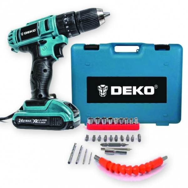 Deko RX-SET 24 V 5 Ah + Set Akülü Matkap
