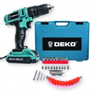 Deko RX-SET 24 V 5 Ah + Set Akülü Matkap