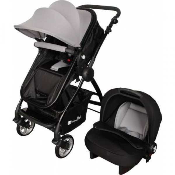 4 Baby Flexi Siyah Şase Travel Sistem Bebek Arabası
