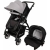 4 Baby Flexi Siyah Şase Travel Sistem Bebek Arabası