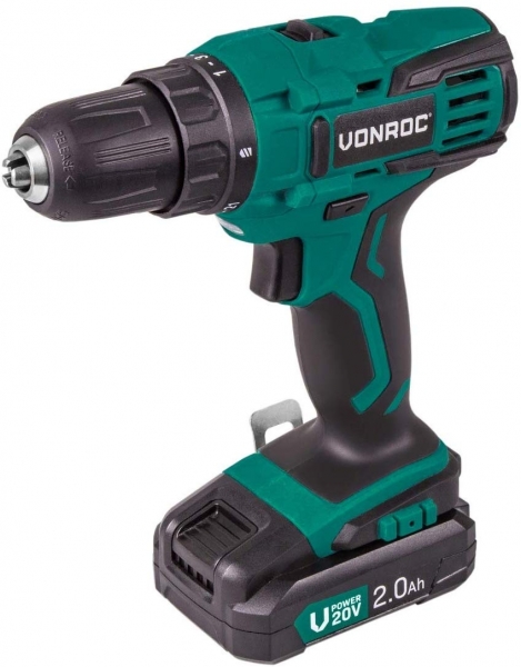 Vonroc VPower 20V (1x2.0Ah) Akülü Matkap (1 Akülü / 2 Ah)