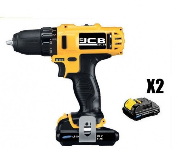 JCB Pro Plus 20 V 5 Ah Akülü Matkap