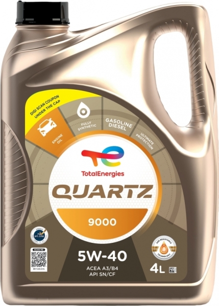 TotalEnergies Quartz 9000 5W-40 Motor Yağı (4 litre)