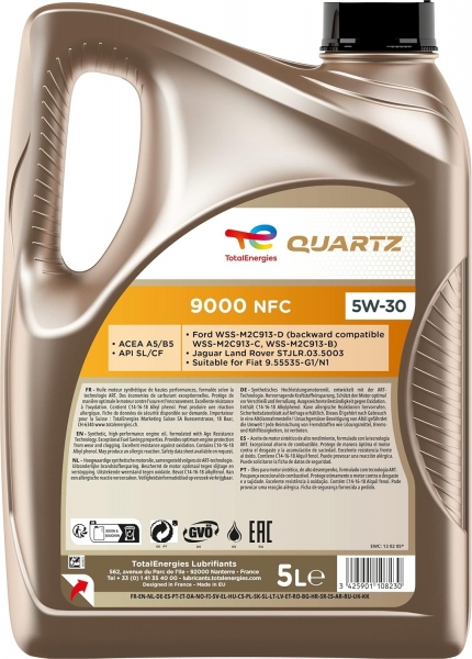 TotalEnergies Quartz 9000 Future NFC 5W-30 Motor Yağı (4 litre)