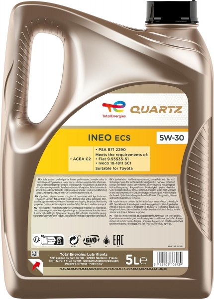 TotalEnergies Quartz Ineo MC3 5W-30 Motor Yağı (5 litre)