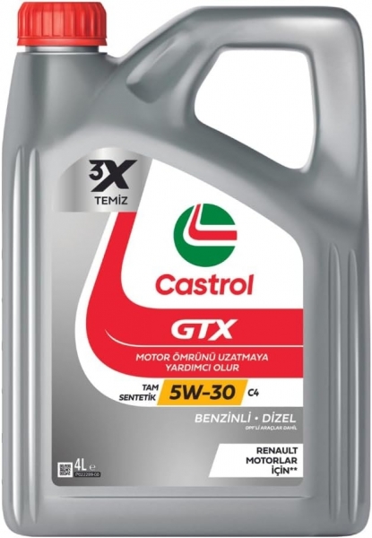 Castrol GTX 5W-30 Motor Yağı (4 litre)
