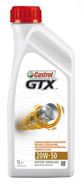 Castrol GTX 20W-50 Motor Yağı (1 litre)