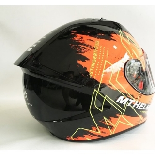 MT Helmets Stinger Thesis F4 Gloss Black Orange