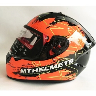 MT Helmets Stinger Thesis F4 Gloss Black Orange