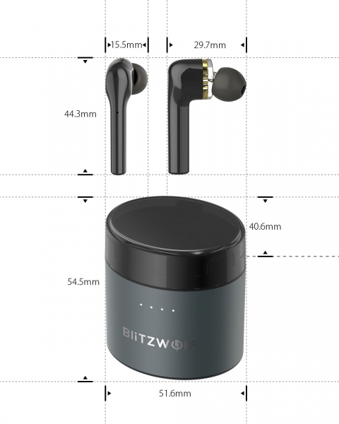 BlitzWolf BW-FYE8 Tam Kablosuz Kulaklık