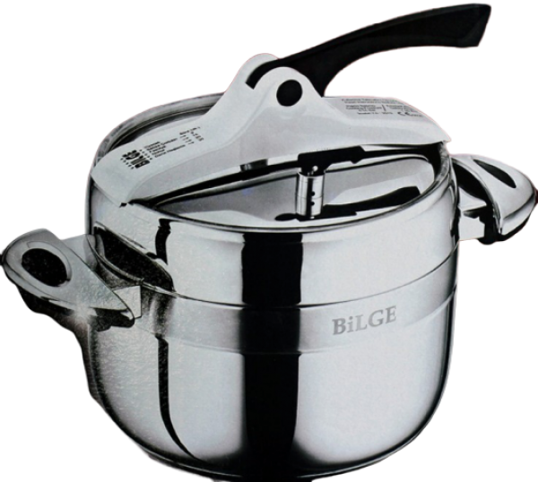 Bilge Siyah Düdüklü Tencere (10 Litre)