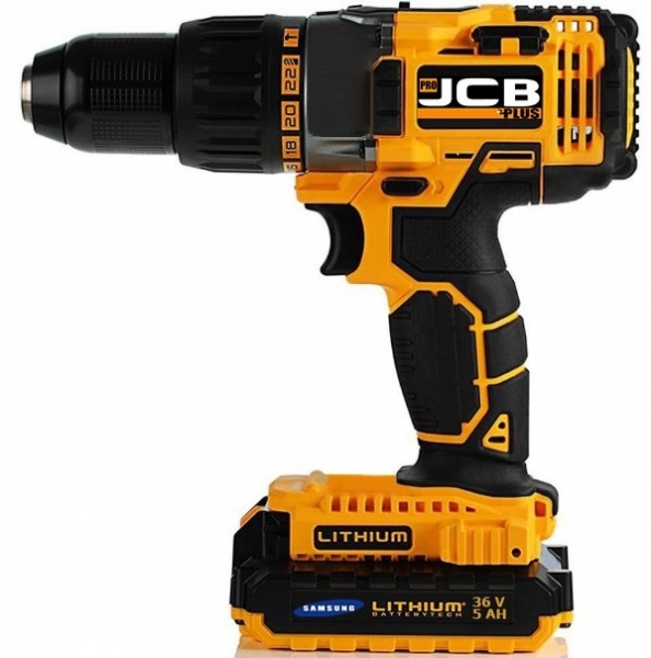 JCB Pro Steel 36 V 5 Ah Akülü Matkap