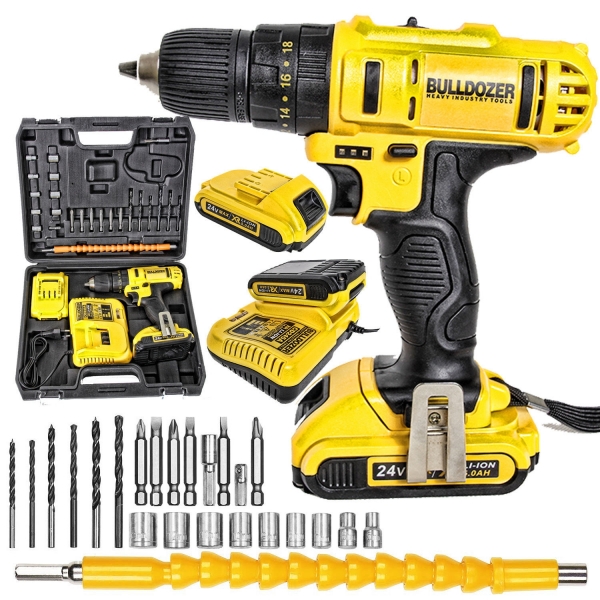 Bulldozer X-TRON 24 V 5 Ah + Set Akülü Vidalama