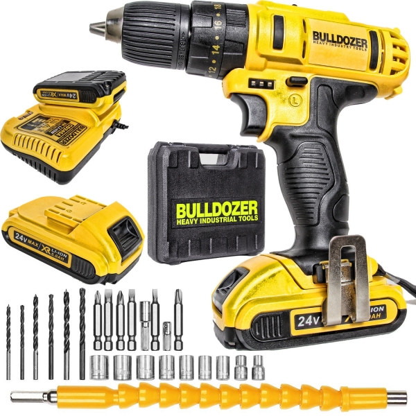 Bulldozer X-TRON 24 V 5 Ah + Set Akülü Vidalama