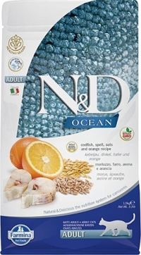N&D Düşük Tahıllı Somonlu ve Portakallı Sterilised 10 kg resim