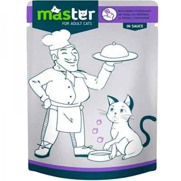 Master Tavşan Etli Pouch 80 gr Kedi Maması
