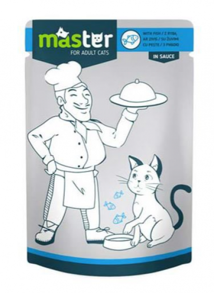 Master Balıklı Pouch 80 gr Kedi Maması