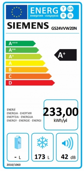 Siemens GS24VVW20N Derin Dondurucu