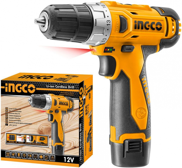 Ingco CDLI228120 Akülü Matkap