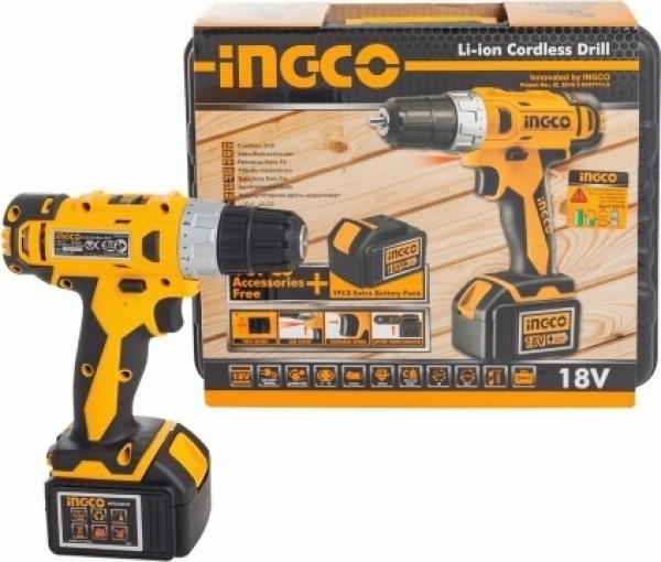Ingco CDLI228180 Akülü Matkap