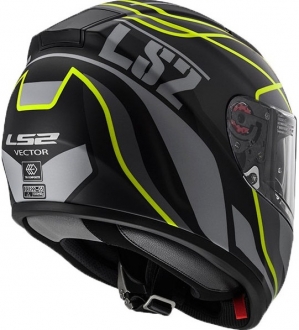 LS2 FF397 Vector Vantage Mat Siyah-Neon Sarı