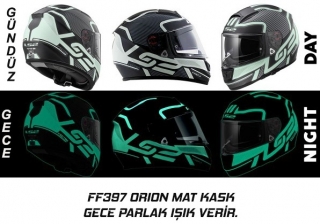 LS2 FF397 Vector Orion Mat Siyah Fosforlu