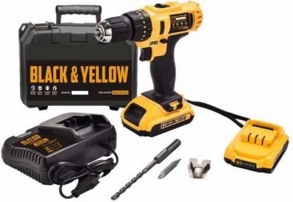 Black&Yellow 24 V 5 Ah Akülü Matkap