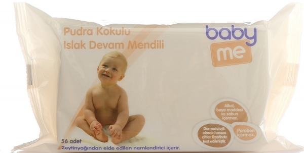 Baby Me Pudra Kokulu Islak Devam Mendili