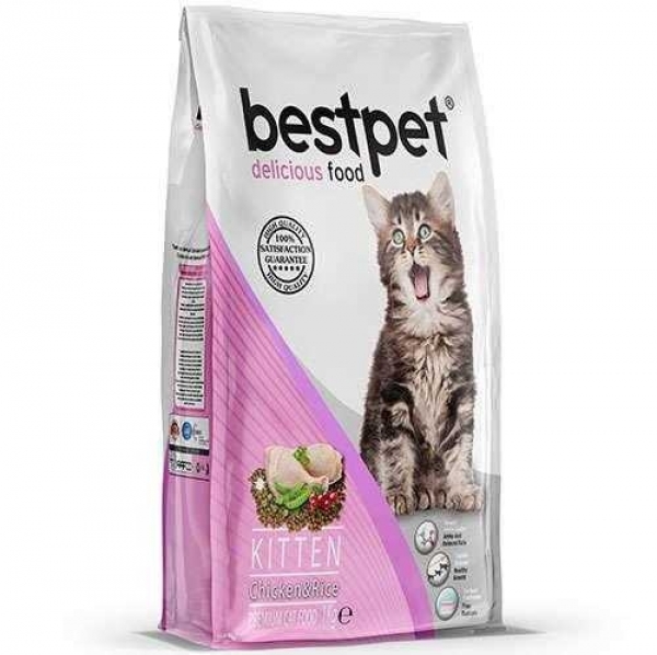 Bestpet Tavuk Etli ve Pirinçli Yavru 1 kg Kedi Maması