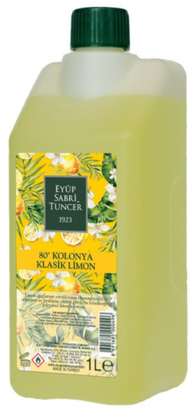 Eyüp Sabri Tuncer Klasik Limon Kolonyası Bidon 1 lt (Dökme / Bidon / 1 litre)