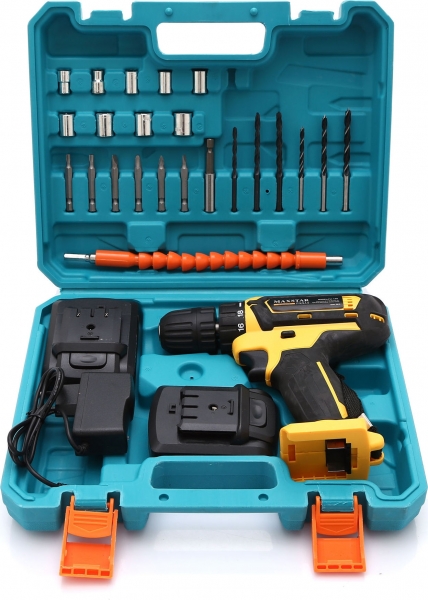Maxstar 18 V 1.3 Ah Akülü Vidalama (Sarı)
