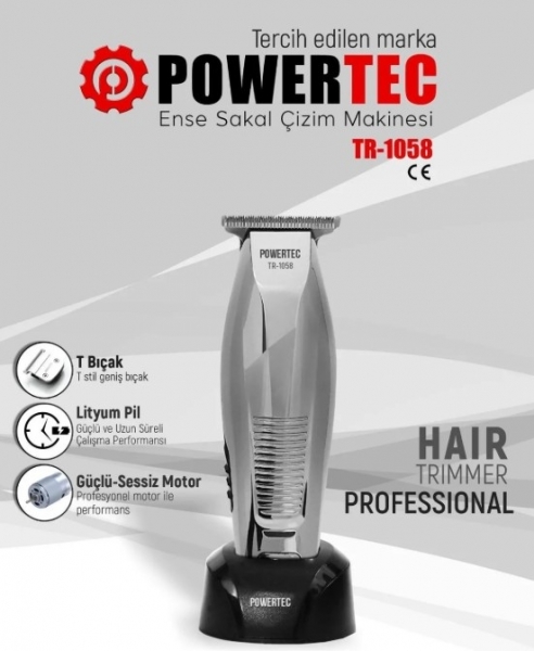 Powertec TR-1058 Sakal Kesme Makinesi