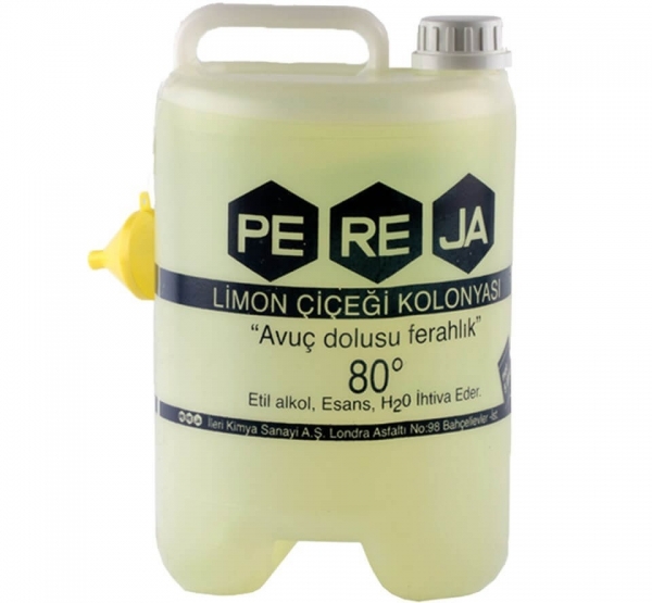 Pereja Limon Çiçeği Kolonyası Bidon 5 lt (5 litre / Bidon)