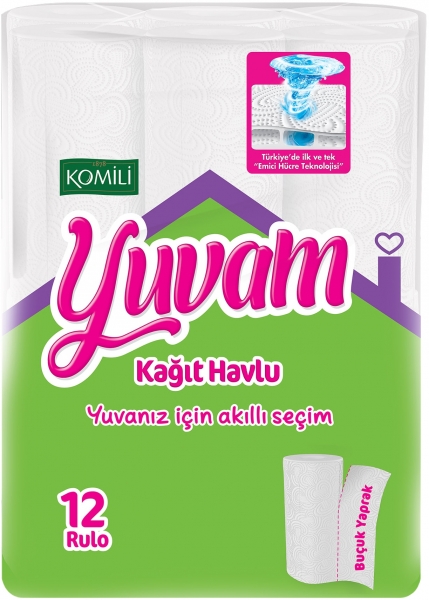 Komili Yuvam Kağıt Havlu 12 Rulo (12 Rulo)