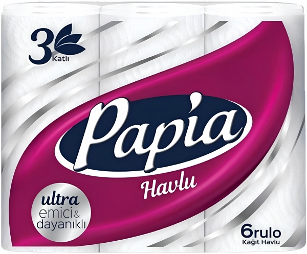 Papia Ultra Kağıt Havlu 6 Rulo (6 Rulo)