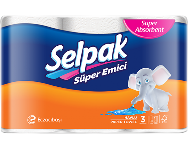 Selpak Kağıt Havlu 3 Rulo (3 Rulo)