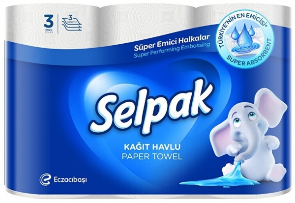Selpak Kağıt Havlu 3 Rulo (3 Rulo)