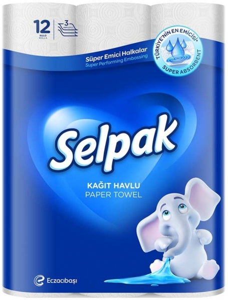 Selpak Kağıt Havlu 12 Rulo (12 Rulo)