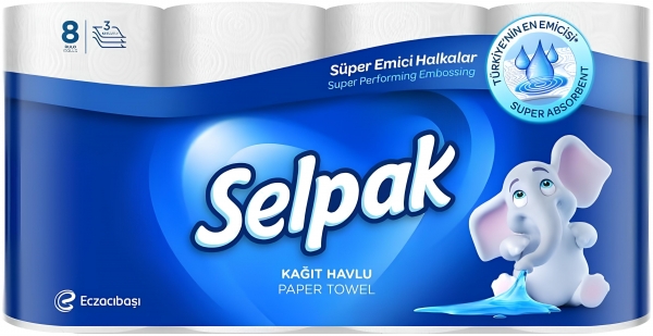 Selpak Kağıt Havlu 8 Rulo (8 Rulo)