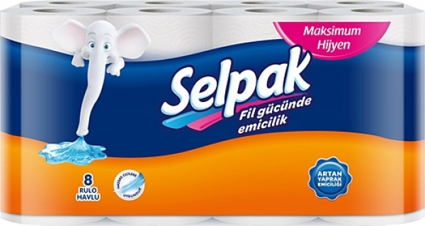 Selpak Kağıt Havlu 8 Rulo (8 Rulo)